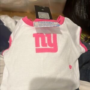 NY Giants Pink and White Build A Build  Shirt